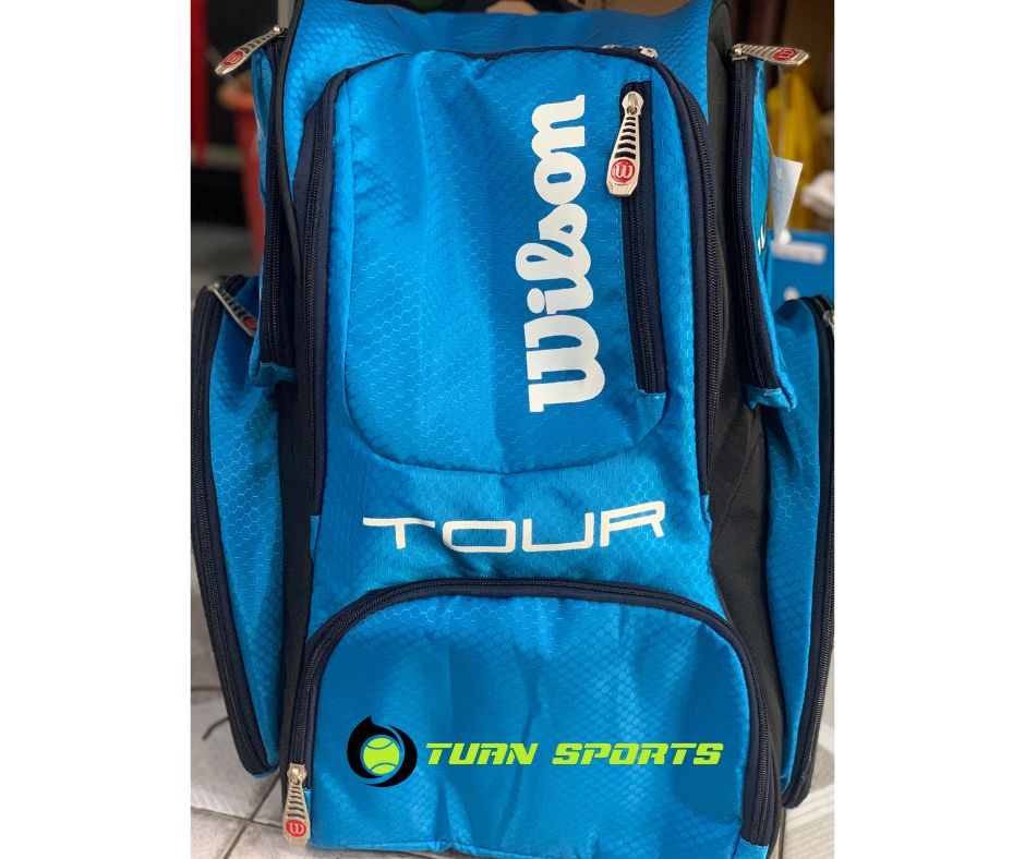 Balo VNXK Wilson Tennis Xanh Biển Vuông Tinh Tế