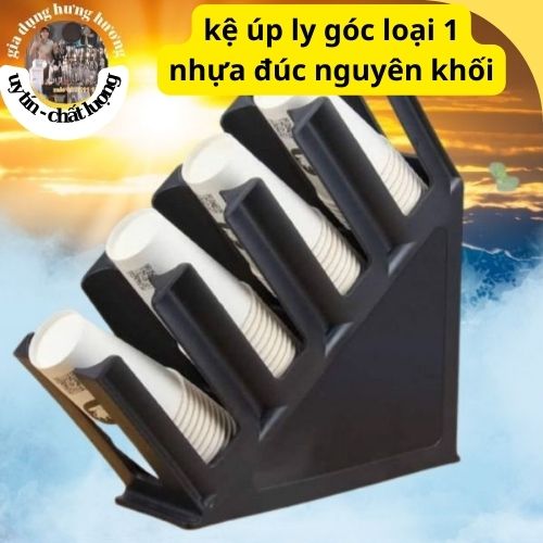 Kệ Giá Đựng Cốc Ly Uống Trà Sữa Nhựa ABS - Khay úp cốc nhựa nghiêng take away cao cấp đẹp dày dặn