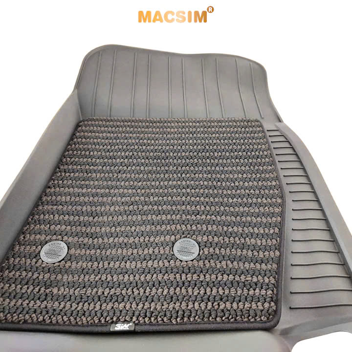 Thảm lót sàn 2 lớp xe ô tô TOYOTA LAND CRUISER 2009-đến nay/ Lexus Lx570 (3 hàng ghế) Nhãn hiệu Macsim 3W chất liệu nhựa TPE đúc khuôn cao cấp - màu đen