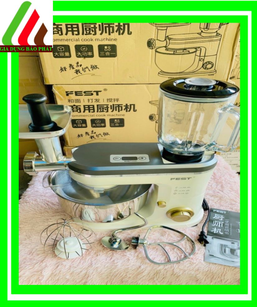 FEST-Máy đa năng 3 chức năng: sinh tố, trộn bột, xay thịt,rau củ
