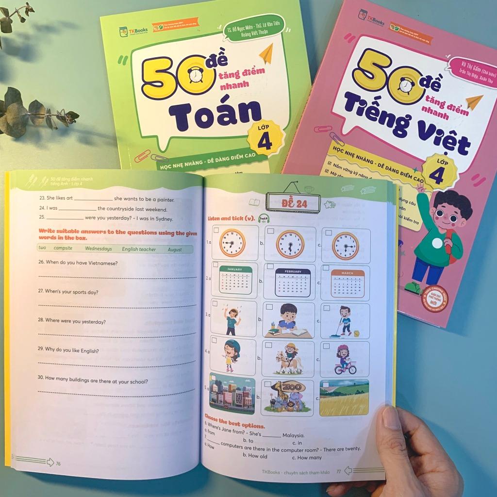 50 Đề Tăng Nhanh Điểm Toán Lớp 4 - Bản Quyền