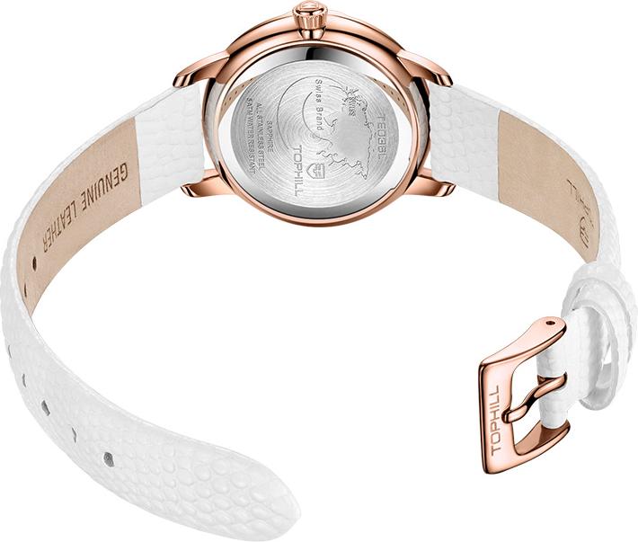 Đồng hồ nữ thời trang mặt xà cừ chính hãng Thụy Sĩ TOPHILL TE036L.NW3237