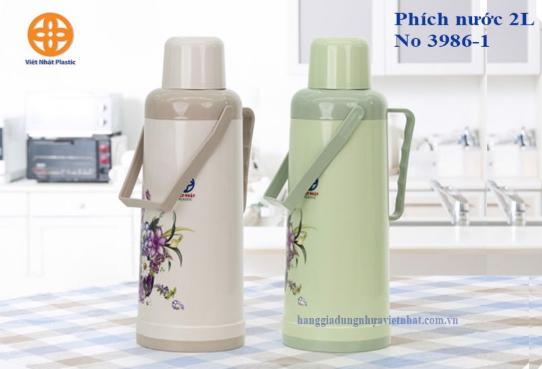 Bình giữ nhiệt 2000ml, phích giữ nhiệt 24h vietnhatplastic