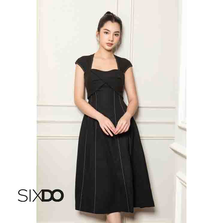 Đầm midi Anne Queen sang trọng SIXDO