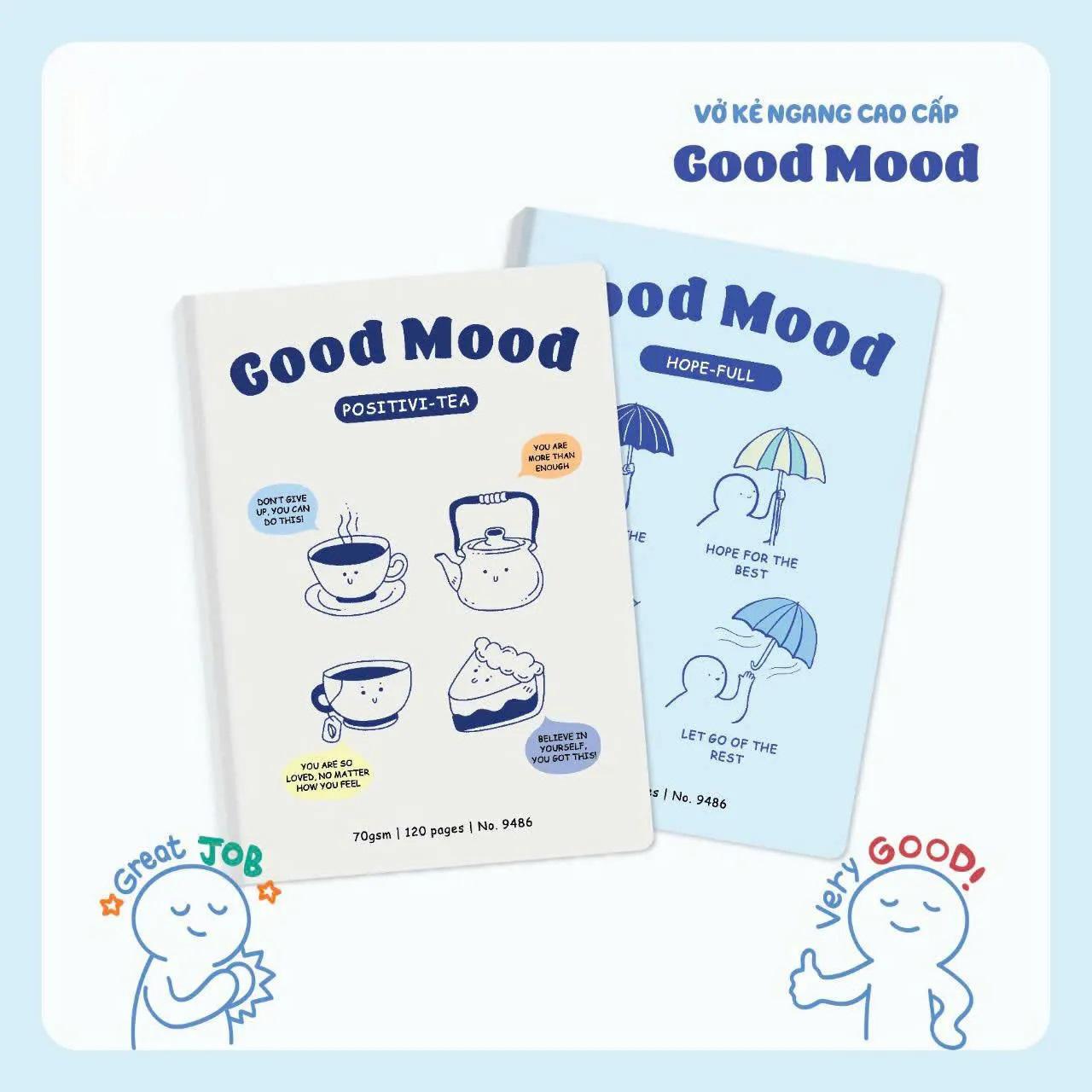 Tập Học Sinh Good Mood - Kẻ Ngang - 120 Trang 70gsm - Hải Tiến 9486 (Mẫu Bìa Giao Ngẫu Nhiên)