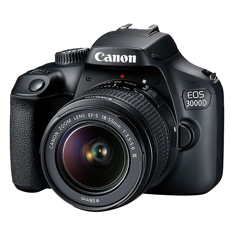 Máy Ảnh Canon EOS 3000D + Lens EF-S 18 - 55mm III - Hàng Chính hãng