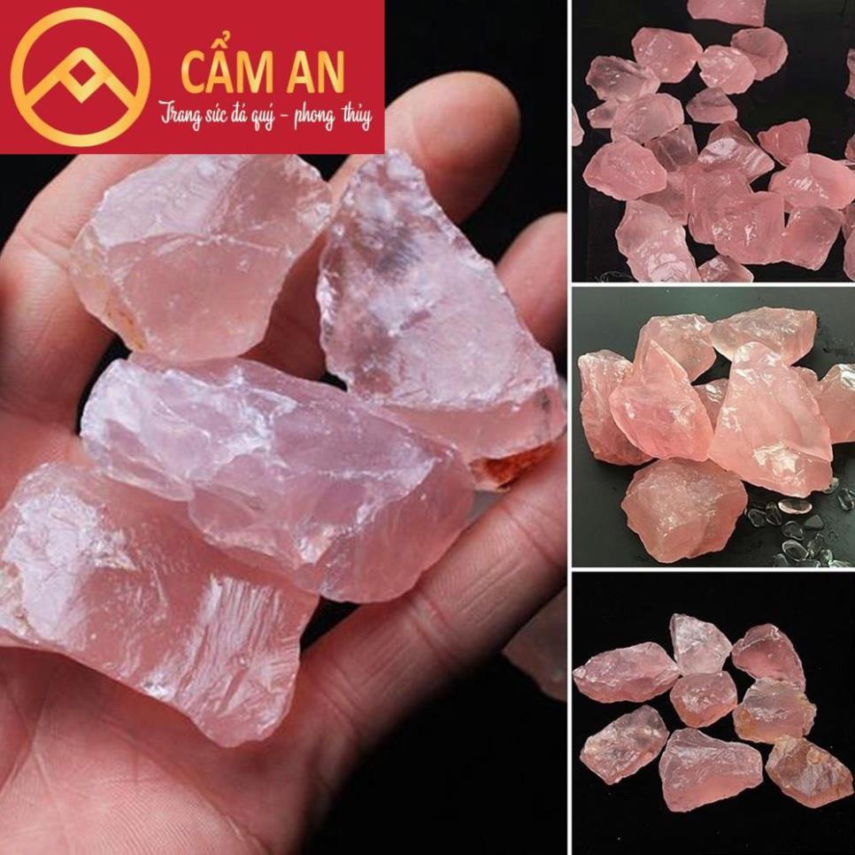 (cực rẻ) 1 viên đá TA hồng (Rose Quartz)