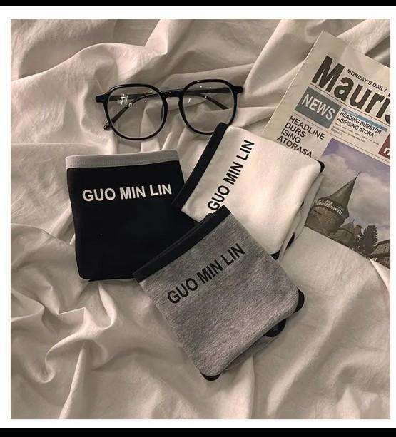 Quần lót nữ cotton cao cấp nội địa trung GuoMin.Lin kháng khuẩn, thấm hút mồ hôi tốt, mềm mại, ôm mông Women Voi - Đen