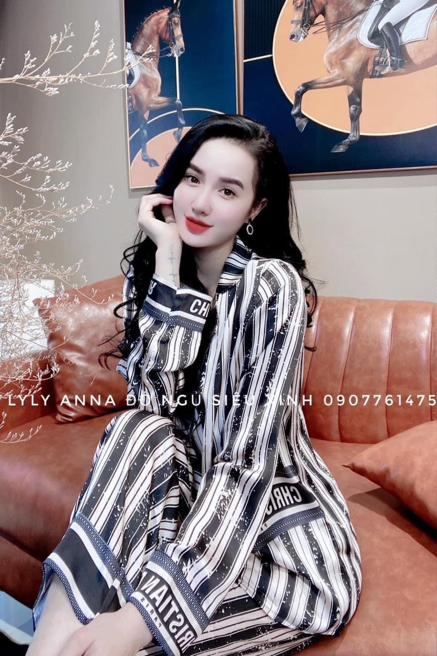 Bộ Lụa Qccc Thiết Kế Siêu Sang Pyjama Mặc nhà tôn dáng
