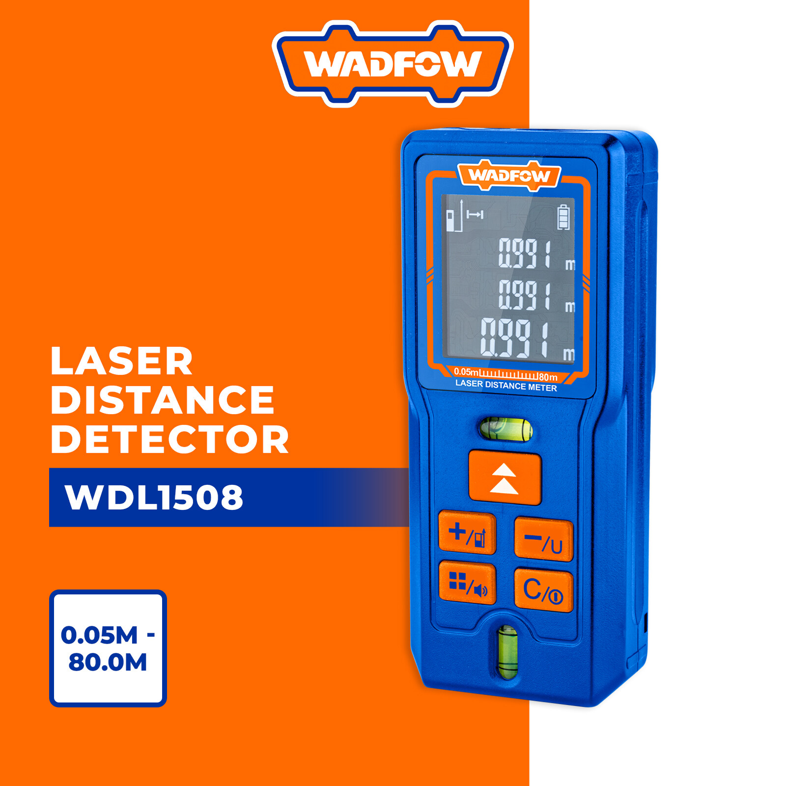 [CHÍNH HÃNG] Máy đo khoảng cách tia lade 0.05-60m WDL1506 WADFOW