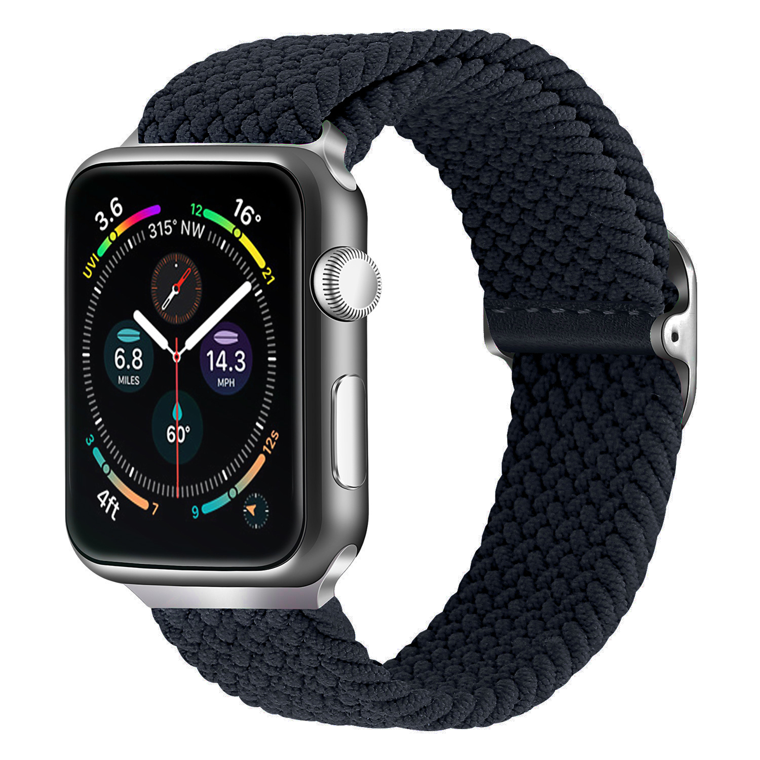Dây Loop bện Nylon đàn hồi cho Apple Watch Size 38mm / 40mm / 41mm & 42mm / 44mm / 45mm / 49mm