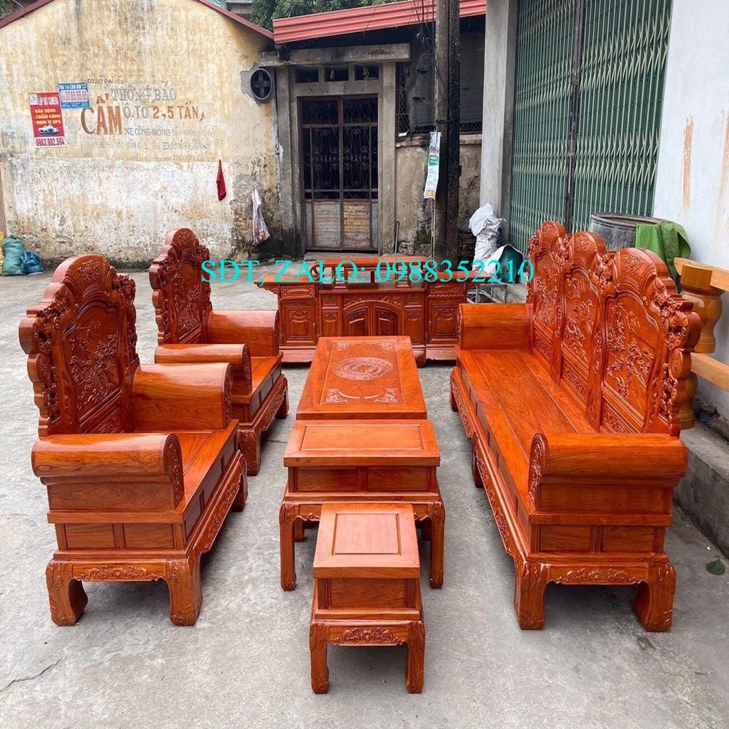 Bộ bàn ghế Khổng Minh Gia Cát Lượng gỗ Hương Đá