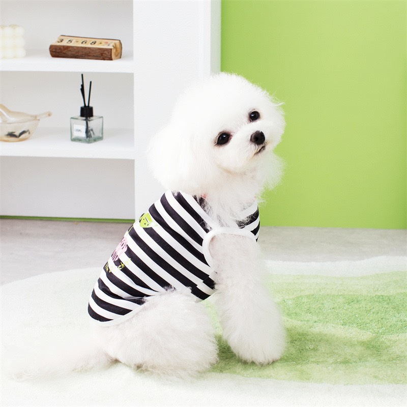 Áo kẻ ngang dưa hấu và cherry dễ thương cho thú cưng