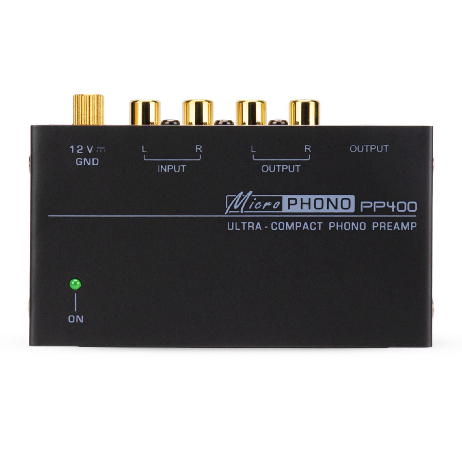 Phono Preamp Turntable Preamplifier ,Turntable Amplifier Preamp ,Low Noise DC 12V 1/4" TRS ,Record Player Preamplifier for Speakers Computers