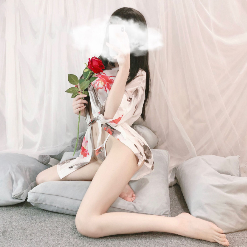 Áo choàng hoa kimono sang trọng dễ thương áo ngủ