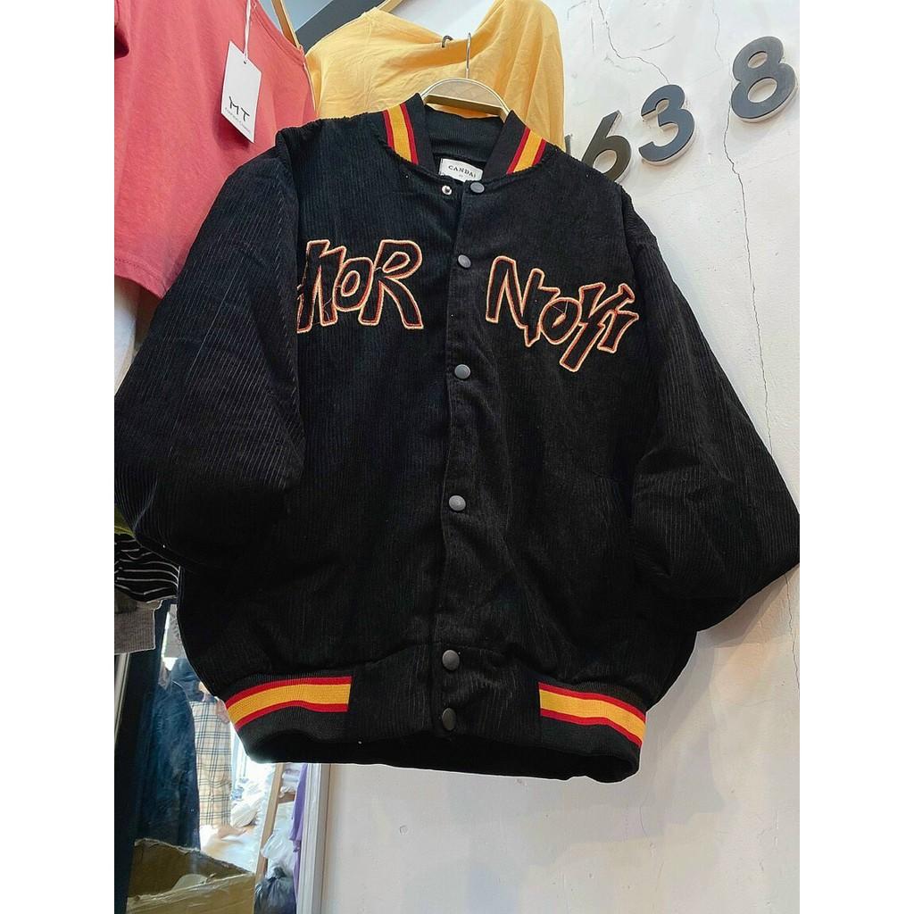 Áo Khoác Bóng Chày Nam Nữ Unisex - Áo Jacket Bombers Vải Nhung