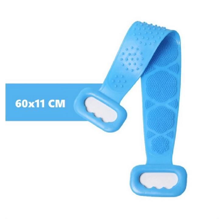 Dây Cọ Lưng Silicon, Chà Lưng 2 Mặt Bằng Silicon Mền Mại Sạch Sẽ - HD365