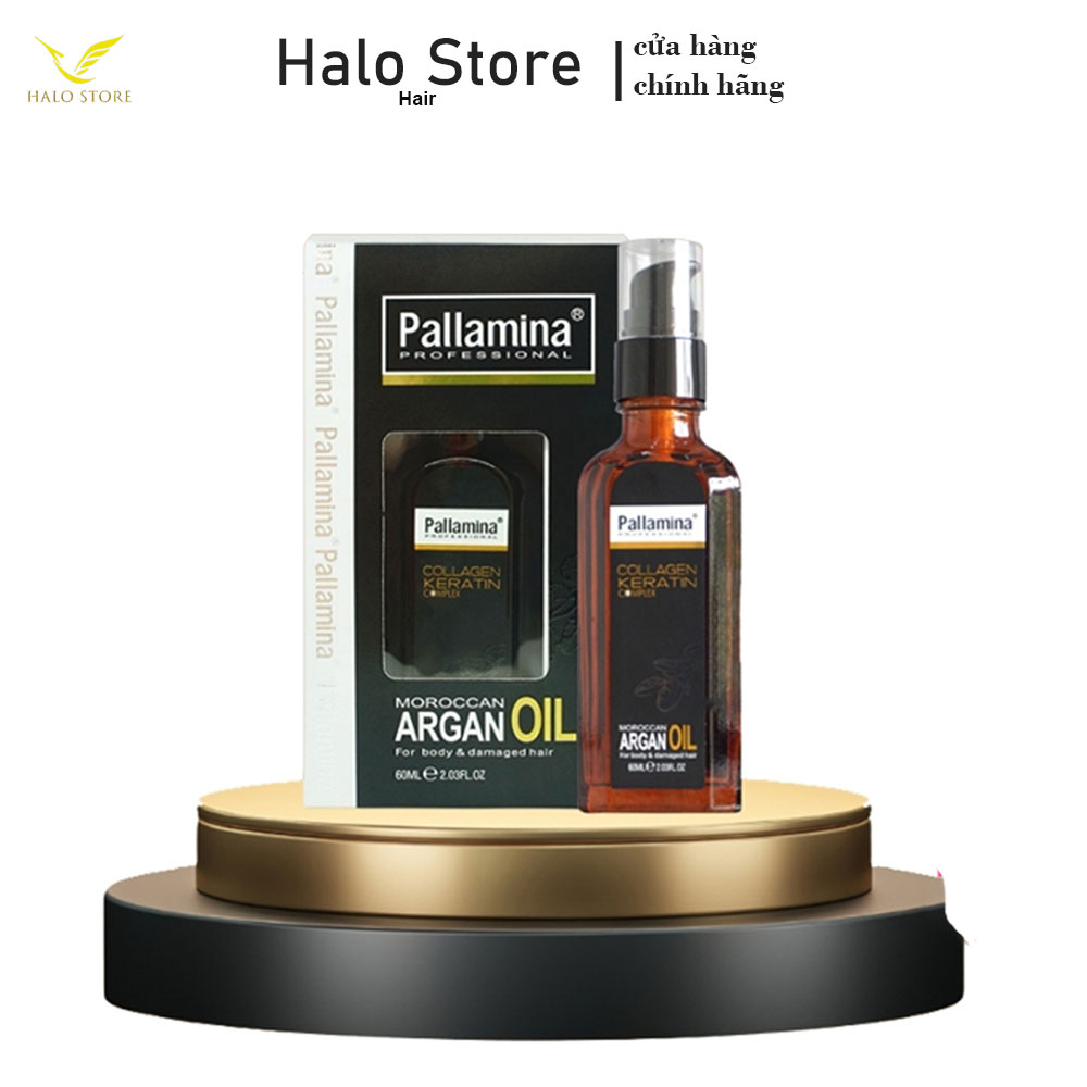 Tinh dầu Pallamina Moroccan Argan Oil Serum dưỡng bóng tóc cao cấp 60ml
