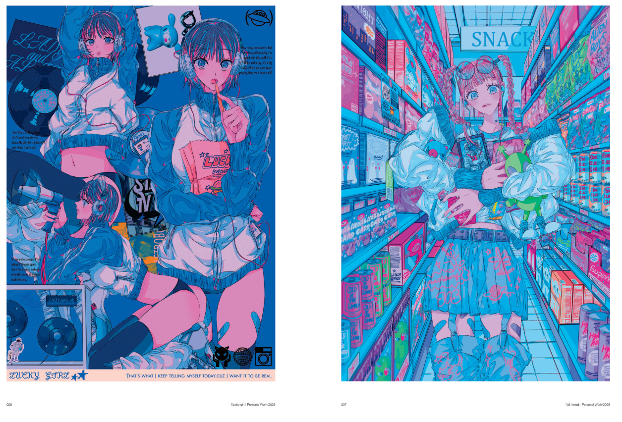 Sách ngoại văn: LUCKY najuco作品集 ILLUSTRATION MAKING ＆ VISUAL BOOK - Lucky Najuco Sakuhinshuu Illutration