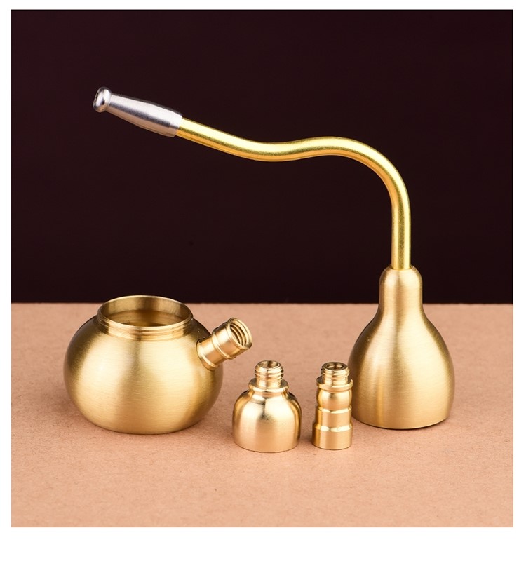 Bình Hồ Lô Lọc Thuốc L,á Bằng Đồng Cao Cấp. Bình Hồ Lô Lọc Bằng Nước, Sử Dụng Đa Năng Tiện Lợi, Tháo Lắp Vệ Sinh Dễ Dàng