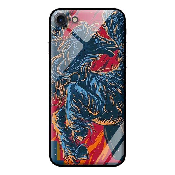 Ốp lưng kính cường lực cho iPhone 8 Ngựa Bay - Hàng chính hãng