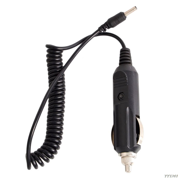 Dây nguồn ôtô xe máy 12V 24V đuôi đực jack DC 5.5 x2.1mm 1.5 mét dây xoắn ruột gà
