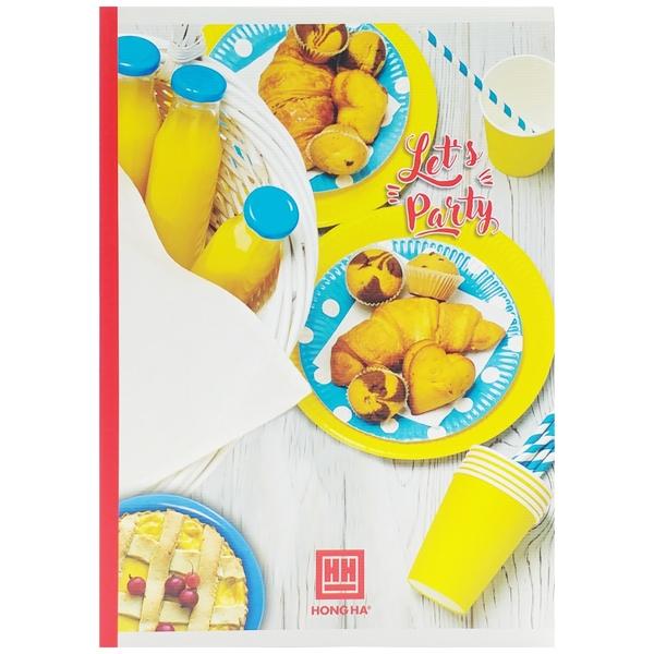 Combo 5 Vở Let's Party - Kẻ Ngang 200 Trang ĐL 70g/m2 - Hồng Hà 1426 (Mẫu Màu Giao Ngẫu Nhiên)