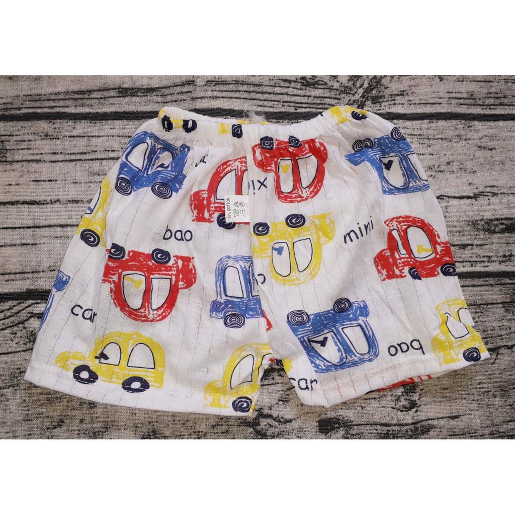 Set 5 Quần đùi chục cotton giấy cho bé từ 3-12kg