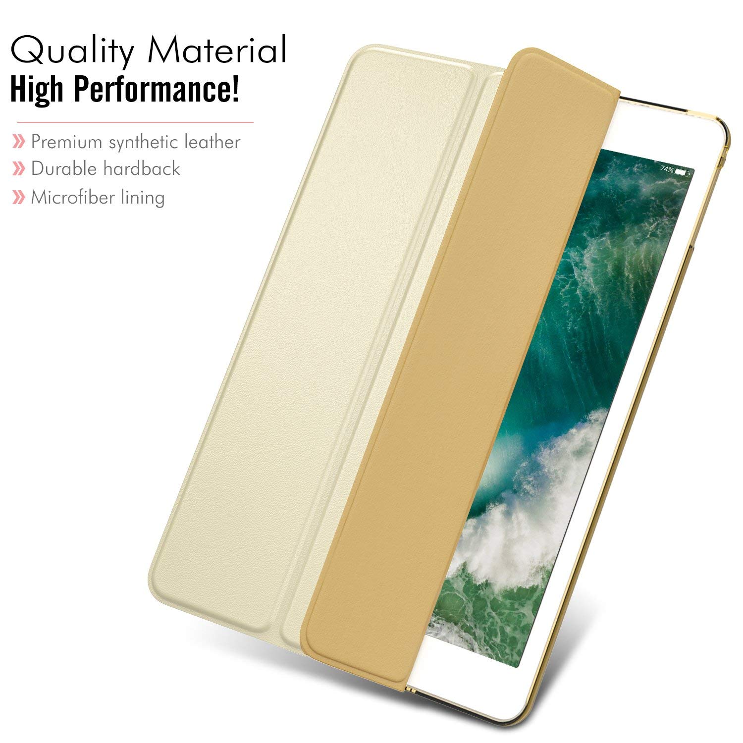 Bao da dành cho ipad 2018 màn hình 9.7 inch có nam châm tắt mở màn hình - Hàng chính hãng PKCB