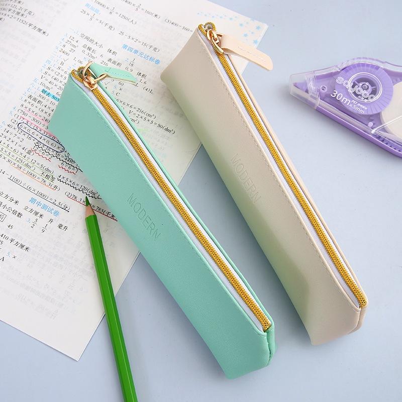 Hộp Đựng Bút Học Sinh Bằng Da Mẫu Modern BU14