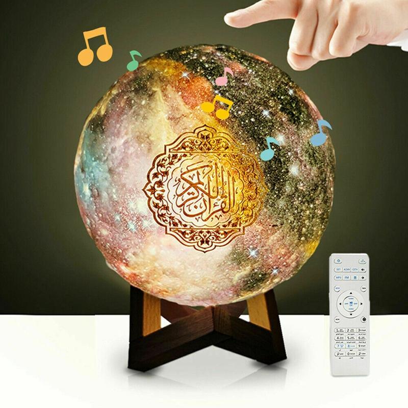 Loa Bluetooth Kinh Qur'an Ứng dụng đầy màu sắc Điều khiển từ xa Ánh trăng nhỏ Đèn LED ban đêm Đèn mặt trăng Đèn trăng Ánh trăng Loa không dây Kinh Qur'an Màu sắc: SQ-510
