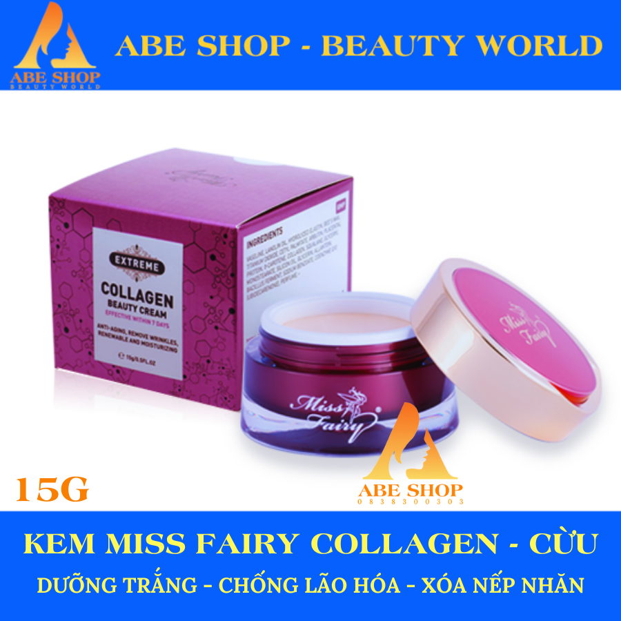 KEM MISSFAIRY COLLAGEN NHAU THAI CỪU - SIÊU DƯỠNG TRẮNG - GIẢM NHĂN - LÃO HOÁ