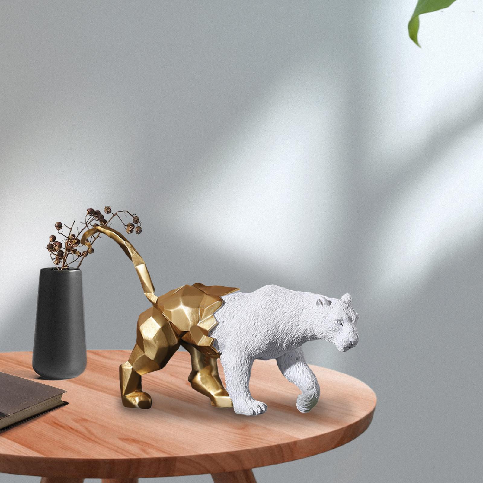 Abstract Animal Statue Desktop Ornament Art Sculpture Home Decor