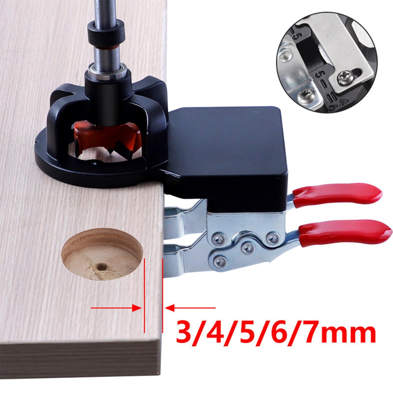 35mm Hinge Hole Locator Jig Drilling Fixture for Furniture Wardrobe Cupboard