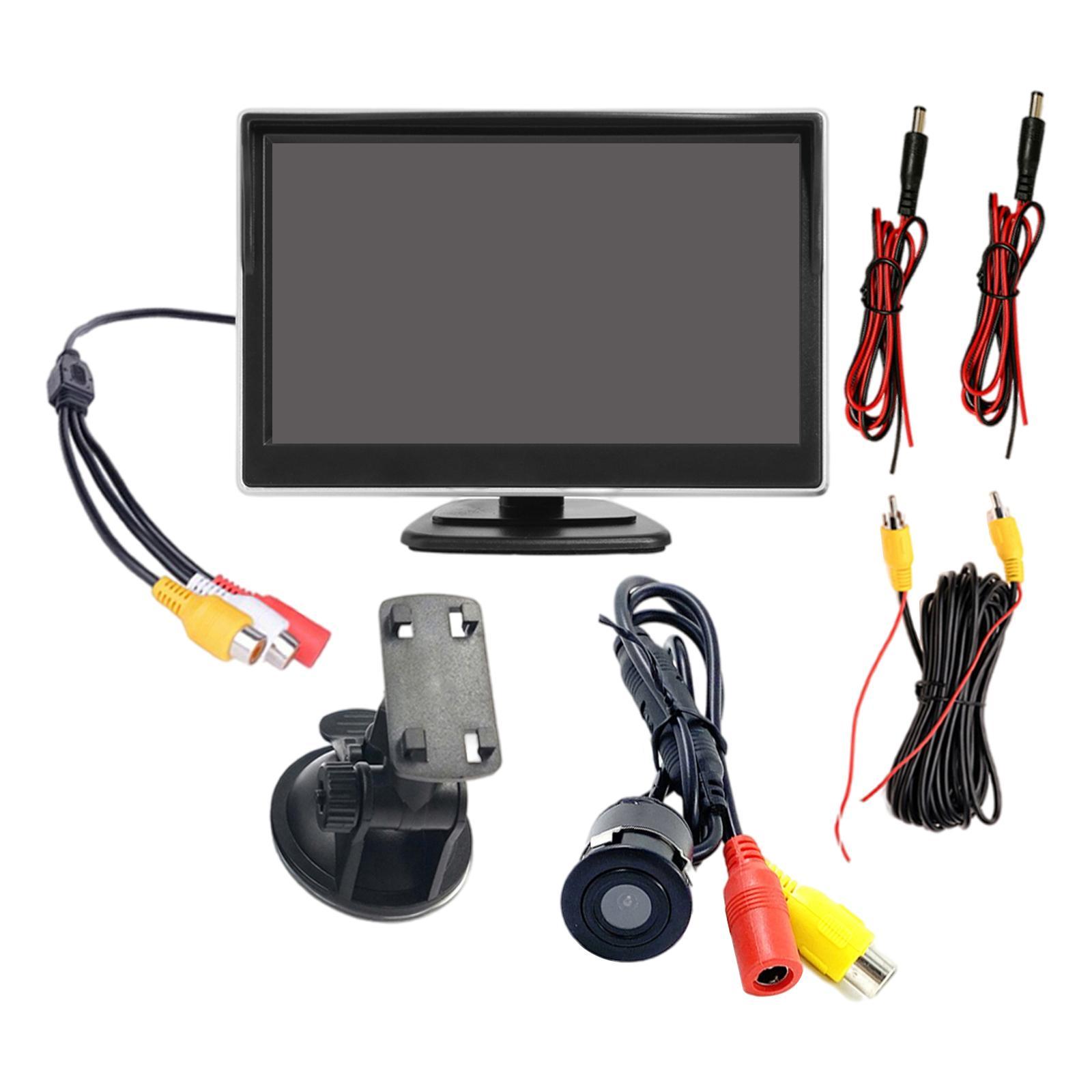 5 inch Car LCD Monitor Screen Fits for Parking Backup Rear View Camera