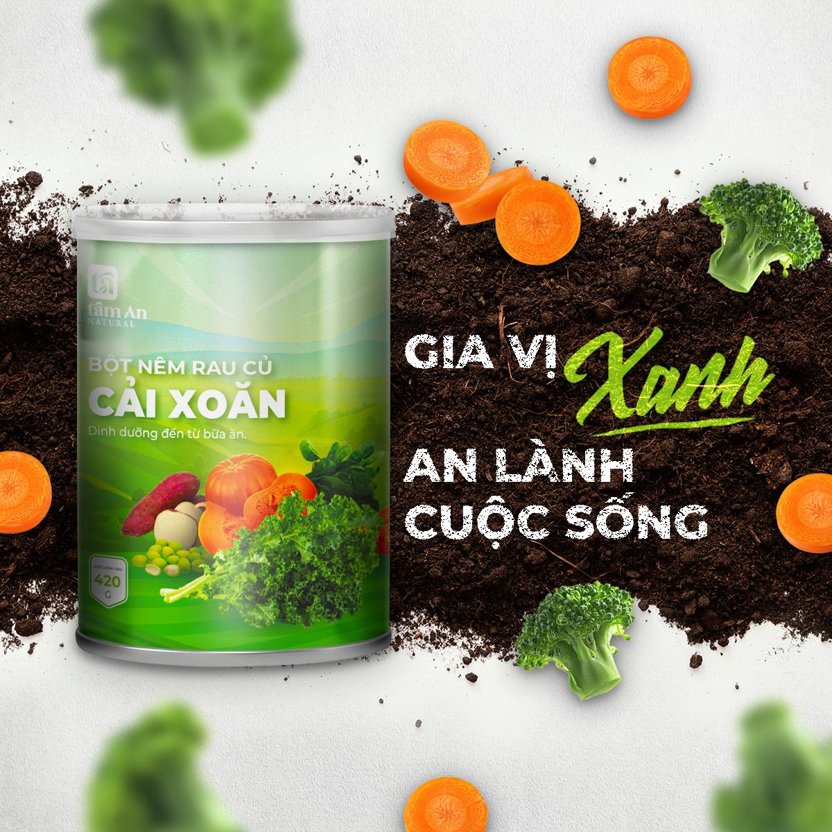BỘT NÊM CẢI XOĂN ĐẬM ĐÀ HƯƠNG VỊ MÓN CHAY (420g)