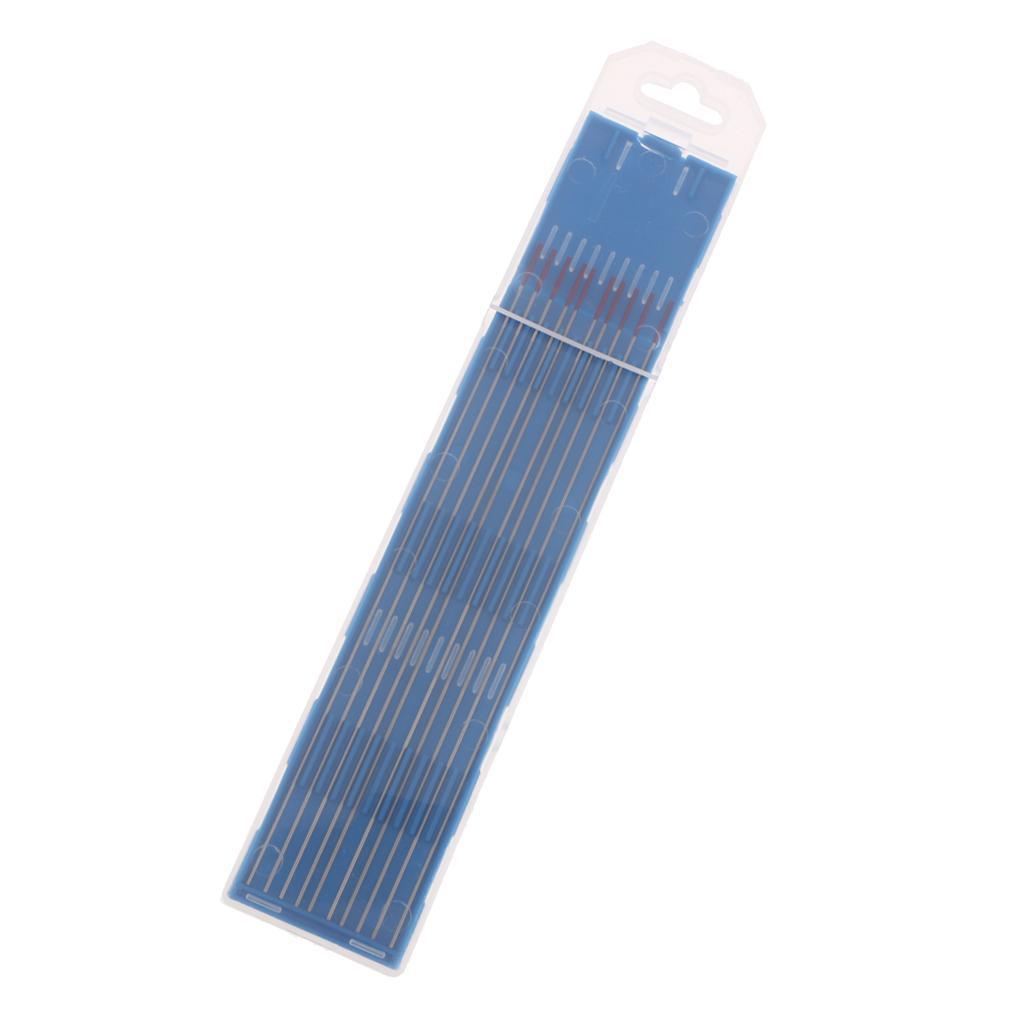 10 Pieces WT20 1/25 x5.9inchh 2% Thoriated Red Tungsten Electrodes Welding Tig Rods