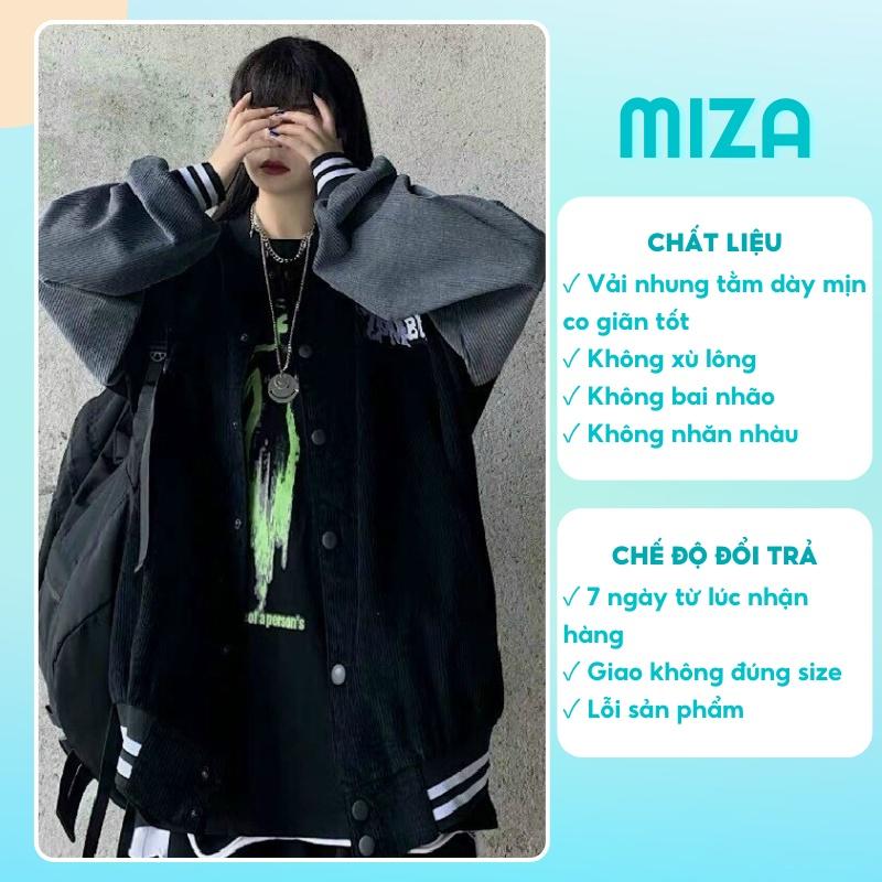 Áo bomber nữ nam unisex nhung khoác gió jacket cúc bấm form rộng local brand ulzzang phong cách hàn quốc đep ZOMBIE