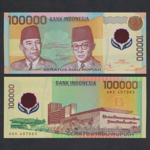 Tiền Indonesia 100000 Rupiah, tờ tiền Polymer đầu tiên và duy nhất của Xứ Vạn Đảo