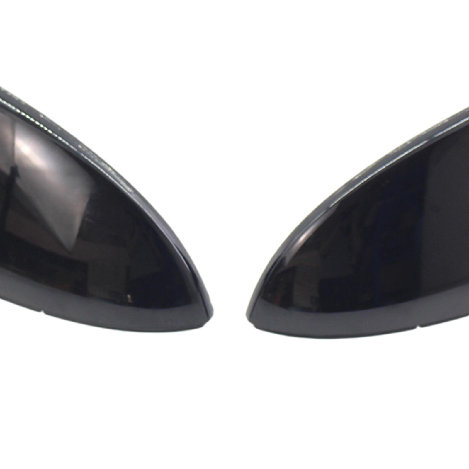 2Pcs Plastic Rearview Mirror Cover Mirror Shell Car Replacement Parts Decoration for VW GOLF GTI Golf R E-Golf 2009-2013