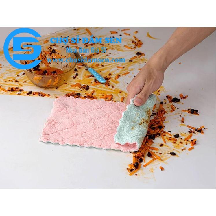 Combo 10 Khăn Lau Chén Bát Đa Năng, Khăn lau chùi nhà bếp dễ giặt sạch, thấm hút cực tốt G188-Khanruachen-10