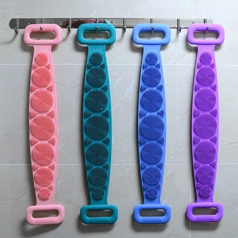 Silicone Bath Towels Bathroom For Men Women Bath Towel Massage Brush Body Massage Tool