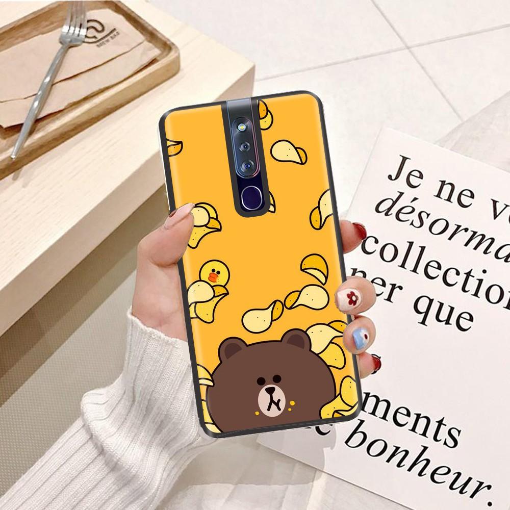 Ốp lưng dành cho Oppo A1K Viền dẻo TPU hình Gấu Nâu Cute