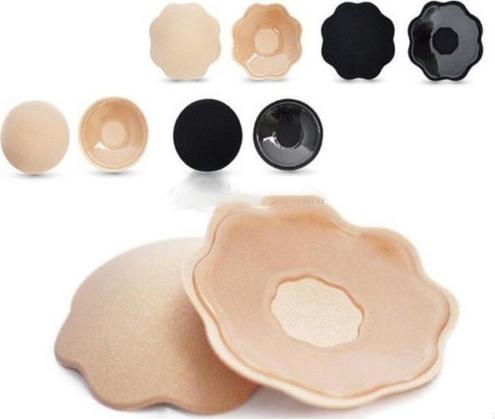 Combo 2 miếng dán nhủ hoa silicon hình hoa mai