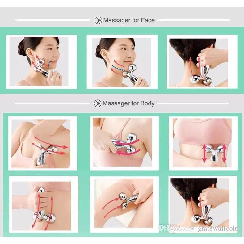 Cây Lăn Massage Mặt 3D Hàn Quốc