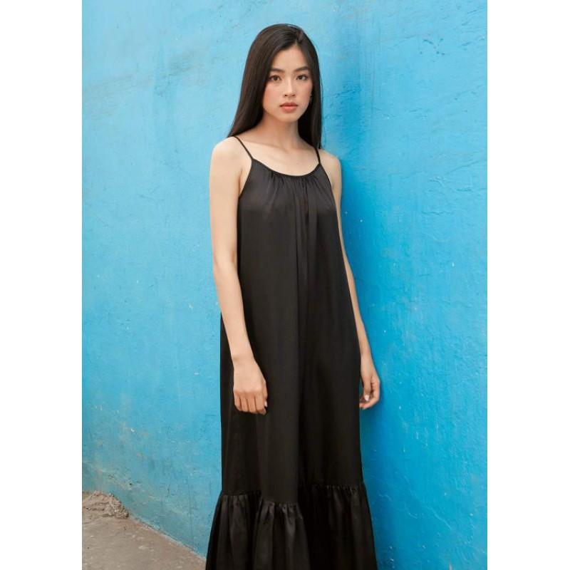 Váy ngủ lụa dài Maxi cao cấp sang trọng mặc đi chơi tặng kèm quần lót ren xinh xắn