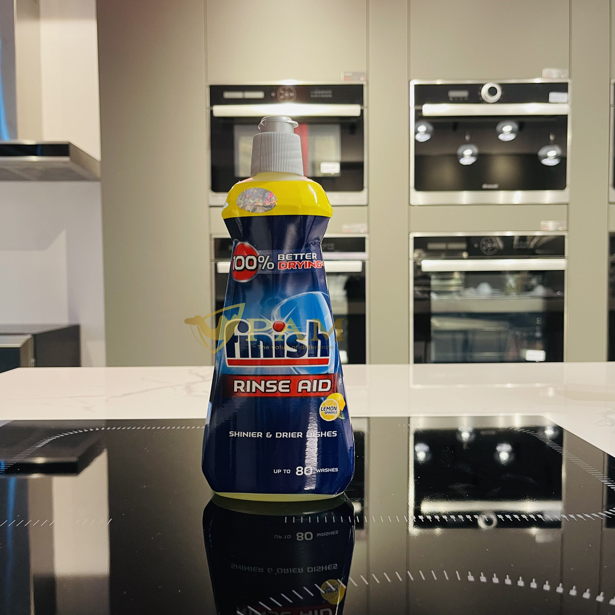 Combo Viên rửa bát Finish All in 1 max 48 viên hương chanh + Muối Finish 4kg + Nước làm bóng 750ml