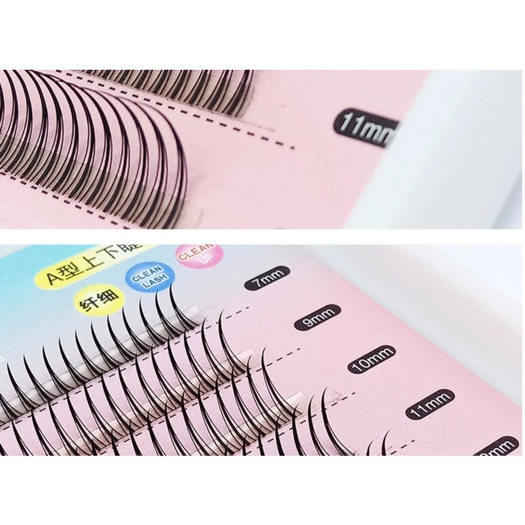 Mi đuôi cá, mi chữ A, trụ, katun, xương cá các mẫu mi mới mix size , kiểu mẫu mới 2021
