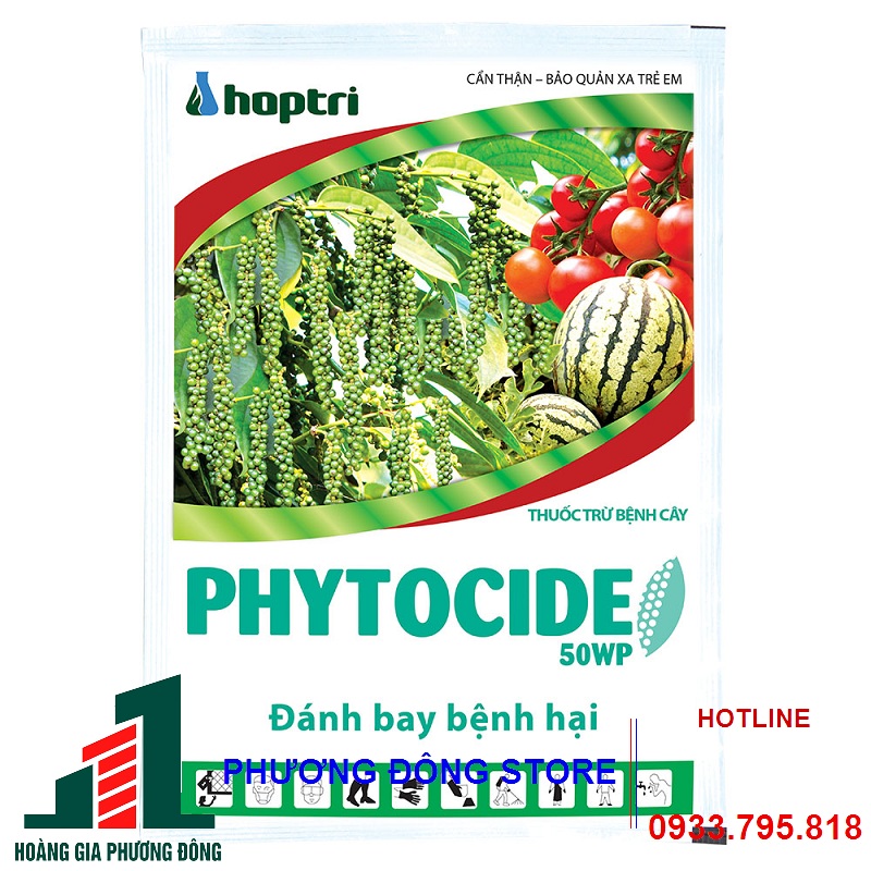 Thuốc Đặc Trị Nấm Bệnh Kháng Thuốc Phytocide 50Wp - Gói 15G, Gói 150G