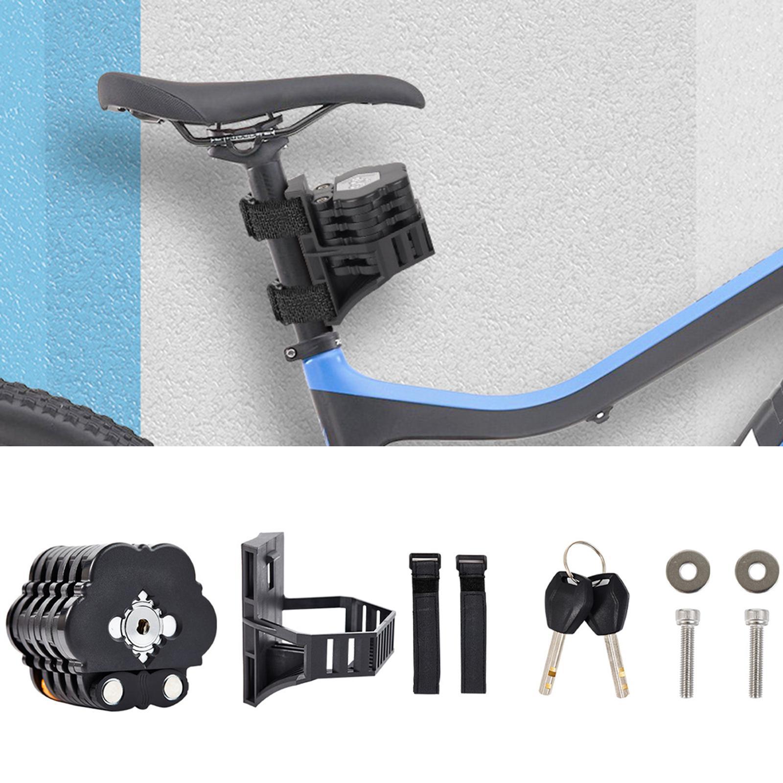 Folding Bike Lock Alloy Steel Strong Lock for Road Bike BMX